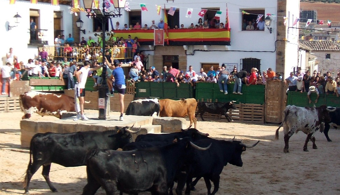 FIESTAS DE SAN MIGUEL, ENCIERROS, VILLAMARIQUE, CIUDAD REAL